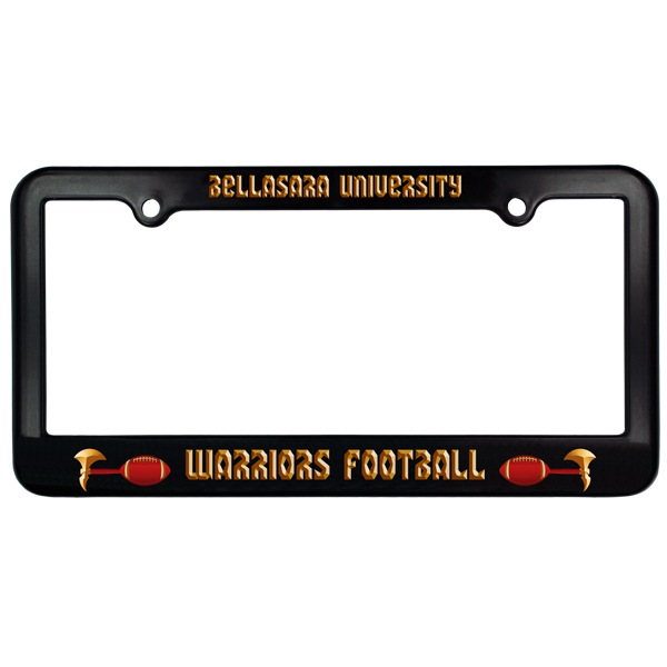 Black color option for License Plate Frame 2 Holes Full Color Print