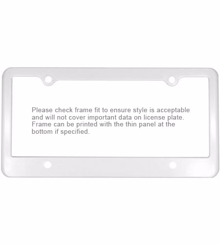 White color option for License Plate Frame 4 Holes,Full Color Digital