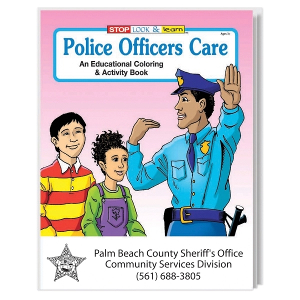 Multi color color option for Police Officers Care Coloring Book
