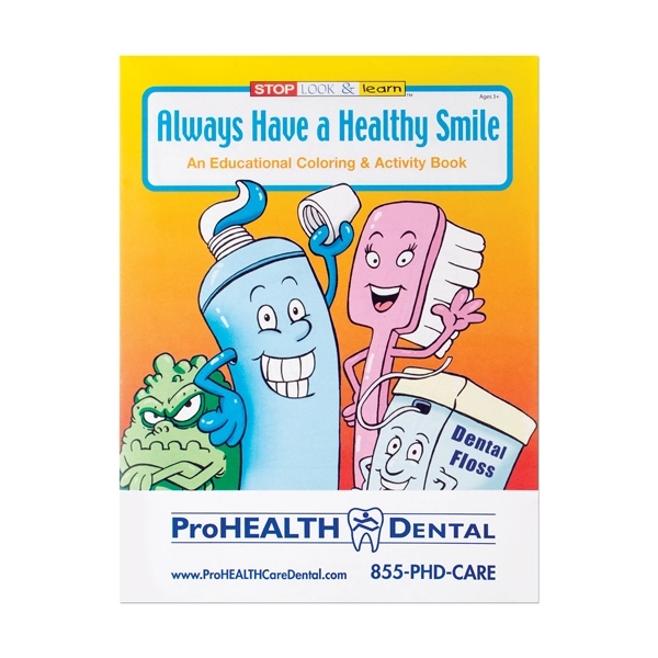 Multi color color option for Always Have A Healthy Smile Coloring Book