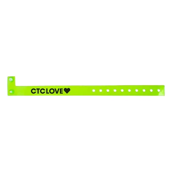 Green Lime color option for Translucent Vinyl Wristband
