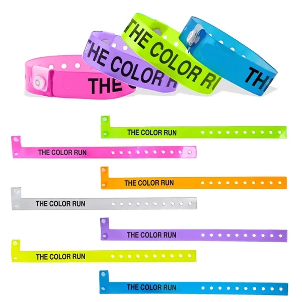 Group color option for Translucent Vinyl Wristband