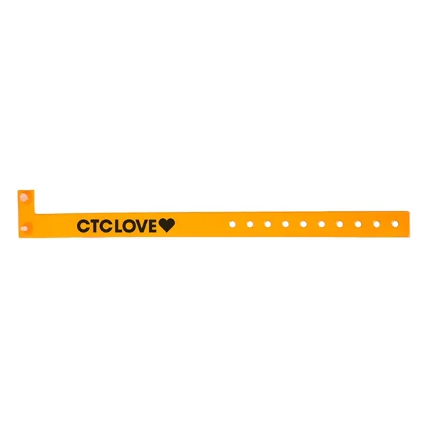 Orange color option for Translucent Vinyl Wristband