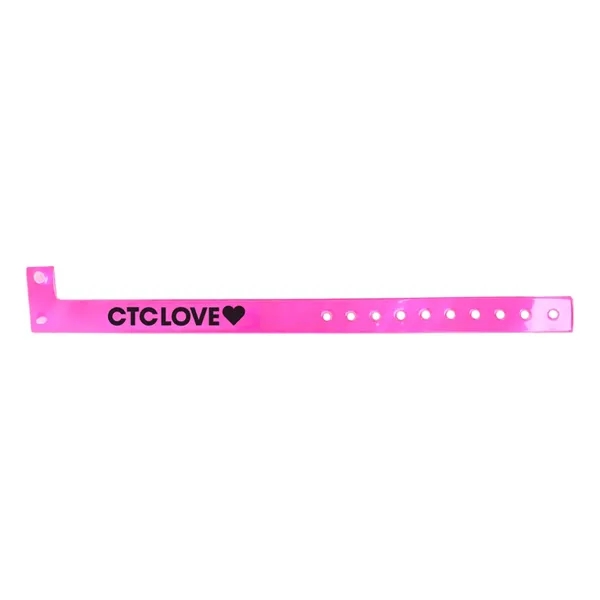 Pink Hot color option for Translucent Vinyl Wristband