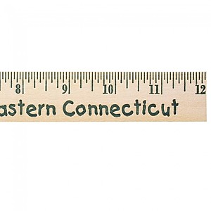 Photo of 12" Natural Finish Wood Ruler   English Scale