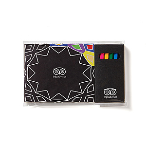 Photo of Black Cover Adult Coloring Book & 6 Color Pencil Set To Go