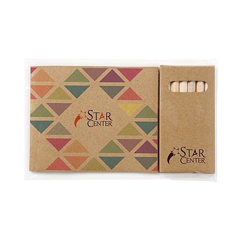 Photo of Custom Cover Adult Coloring Book & 6 Color Pencil Set To Go