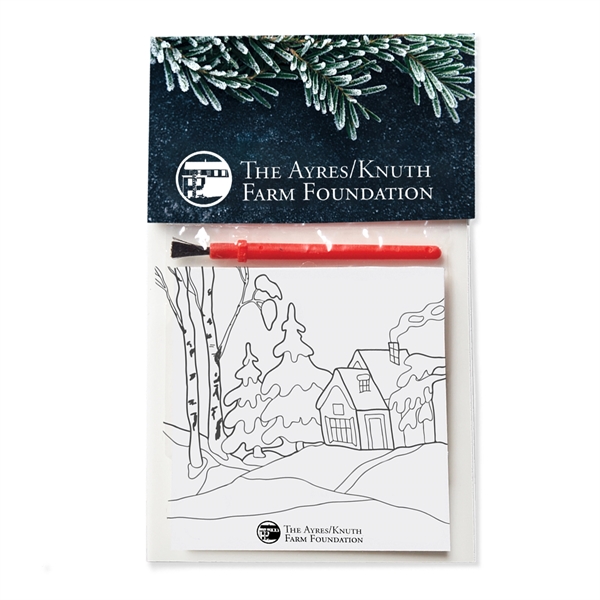 White color option for Holiday Adult Paint Sets To Go