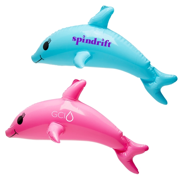 Light Blue color option for 22" Inflatable Dolphin