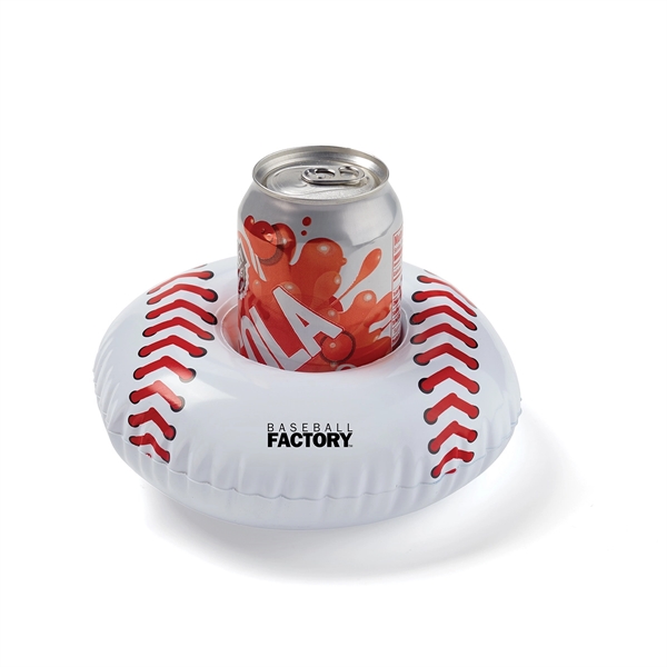 White-Red color option for Inflatable 7" Baseball Beverage Coaster