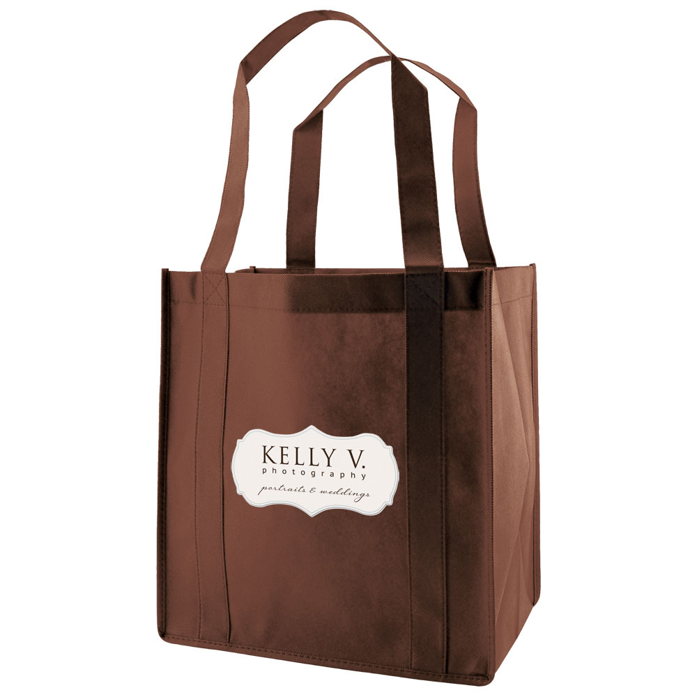 Chocolate color option for Grocery Tote 12 X 8 X 13