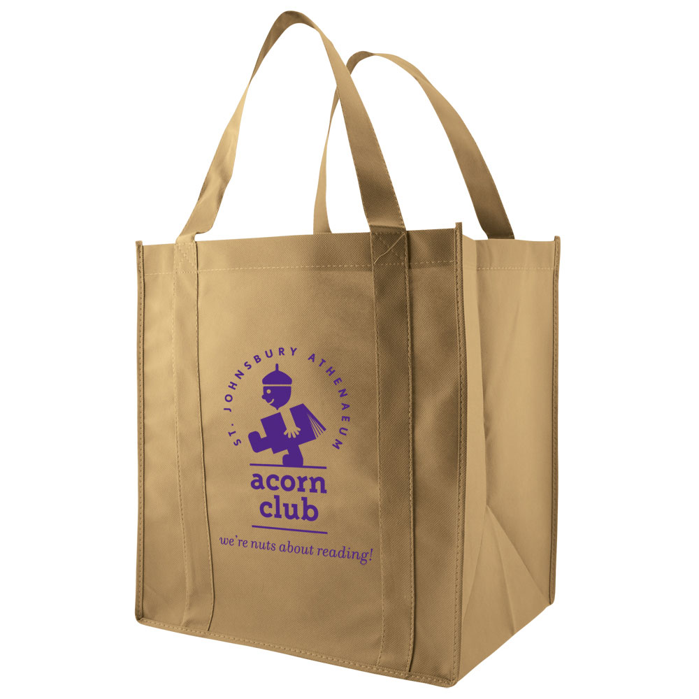 Khaki color option for Grocery Tote 13 X 10 X 15
