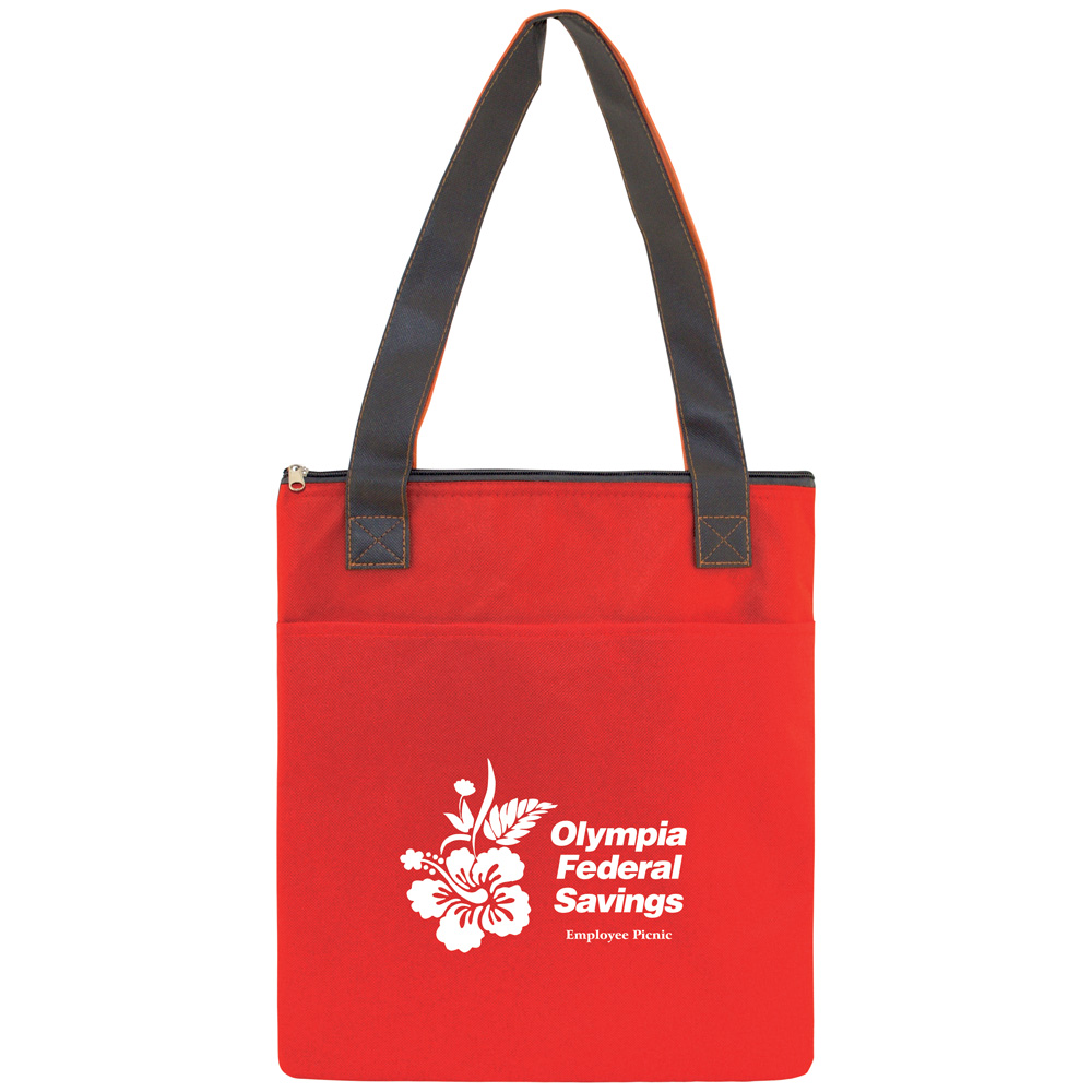 Red color option for Insulated Slim Tote 13 X 16