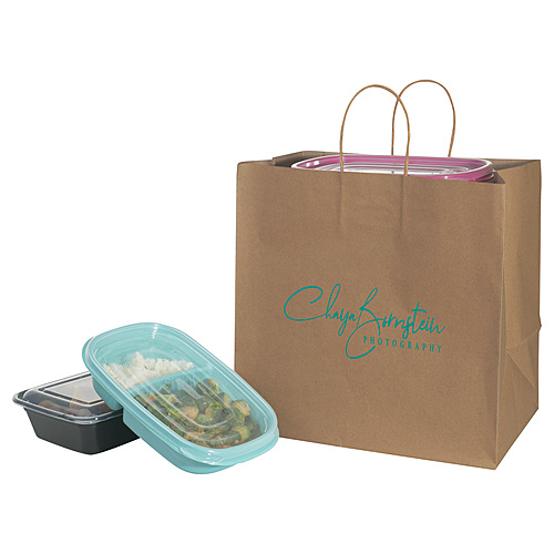 Photo of Natural Kraft Shopping Bag 12 X 9 X 12