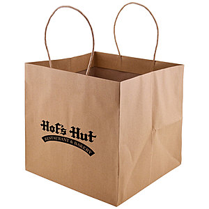Photo of Wide Gusset Takeout Bag 10.25 X 10 X 10