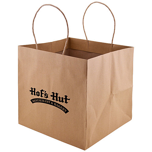Photo of Wide Gusset Takeout Bag 10.25 X 10 X 10