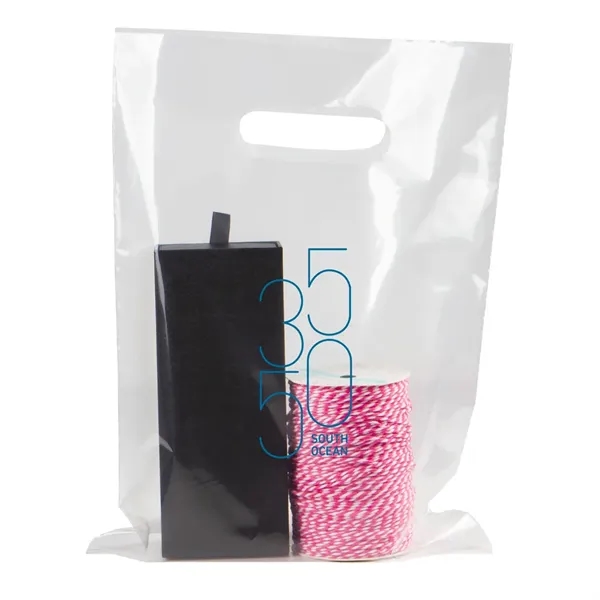 Clear color option for Clear Die Cut Merch Bag 9 X 13