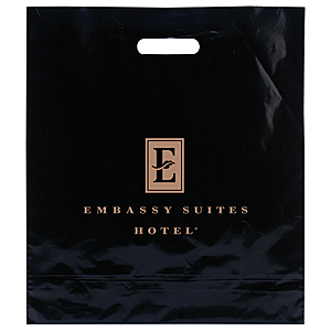 Photo of Color Patch Handle Bags 2.5 Mil. 16 X 18 + 4