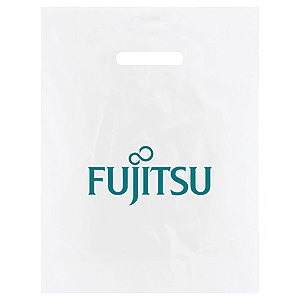 Photo of Frosted Die Cut Merchandise Bags 12 X 15