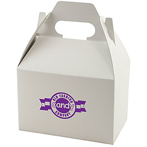 Photo of Gable Box   White Gloss 6 X 4 X 4