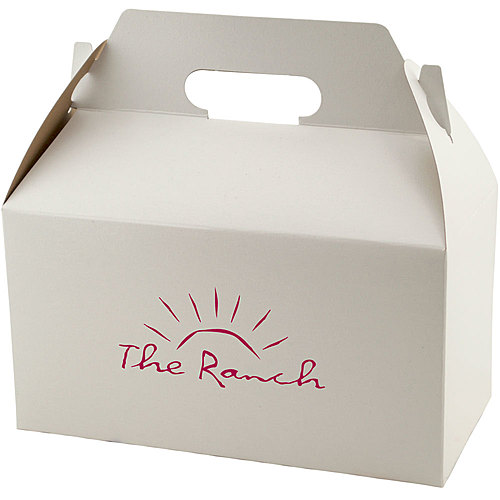 Photo of Gable Box   White Gloss 9.5 X 5 X 5