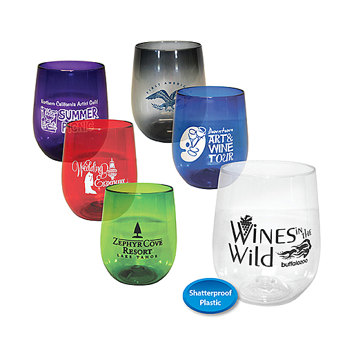 Main photo of 12 Oz. Plastic Stemless Wine Glass