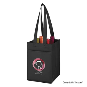 Photo of Non Woven 4 Bottle Wine Tote Bag