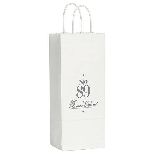 Main photo of Kraft Paper Wine Bag White