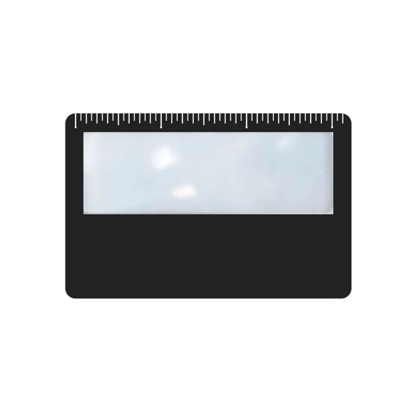 Black color option for Credit Card Magnifier With Ruler