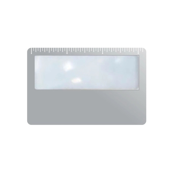 Silver color option for Credit Card Magnifier With Ruler