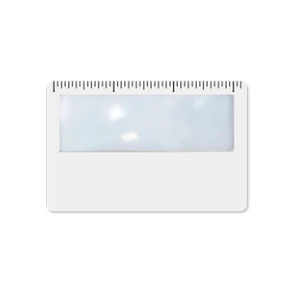 White color option for Credit Card Magnifier With Ruler