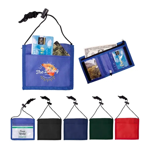Main photo of 210 D Nylon Bi Fold Neck Wallet