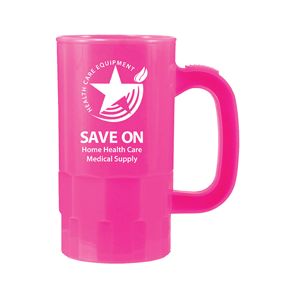 Neon Pink color option for 14 Oz. Beer Stein