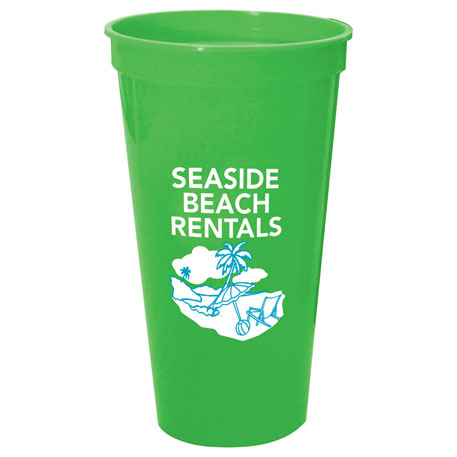 Neon Green color option for 24 Oz. Stadium Cup Blank
