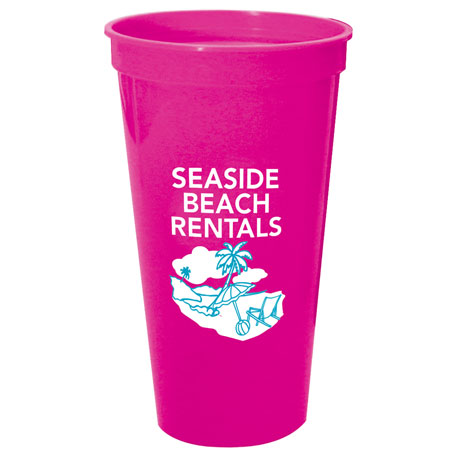 Neon Pink color option for 24 Oz. Stadium Cup Blank
