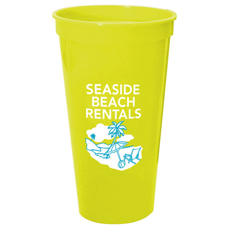Neon Yellow color option for 24 Oz. Stadium Cup Blank