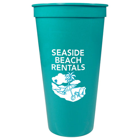 Teal color option for 24 Oz. Stadium Cup Blank