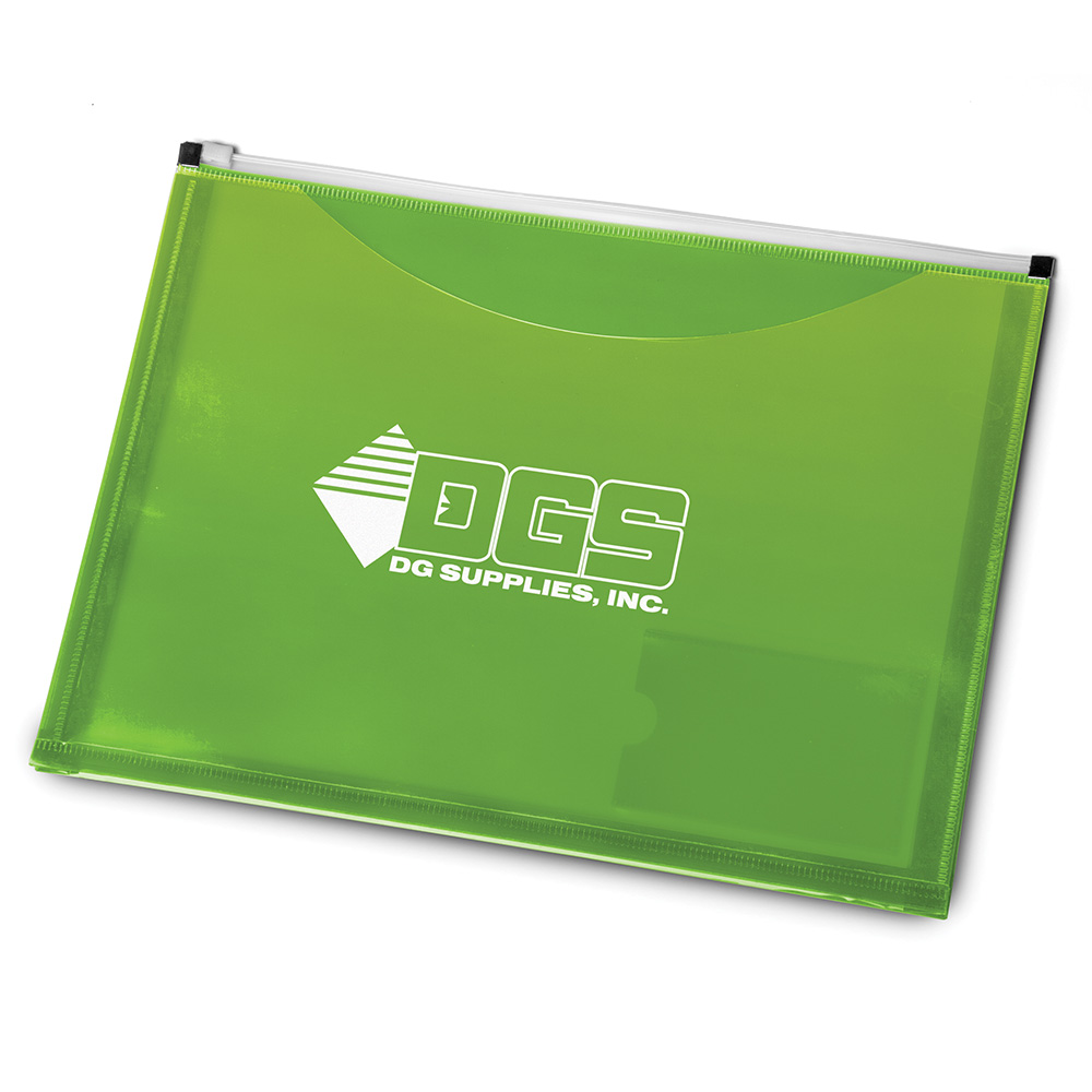 Green color option for Zip It Travel Document Holder