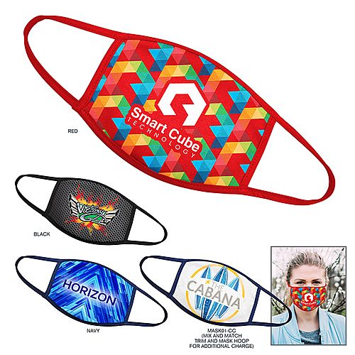 Photo of E To E Fully Sublimated Value Plus    100% Cotton Protective Face Mask