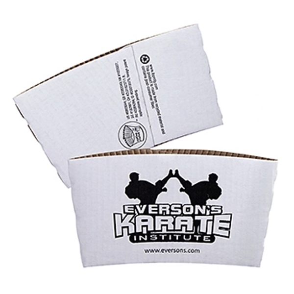 White color option for Kraft Hot Cup Sleeves   Quick Ship