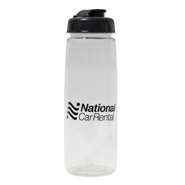 Clear color option for 30 Oz. Poly Saver Pet Bottle With Flip Top Cap