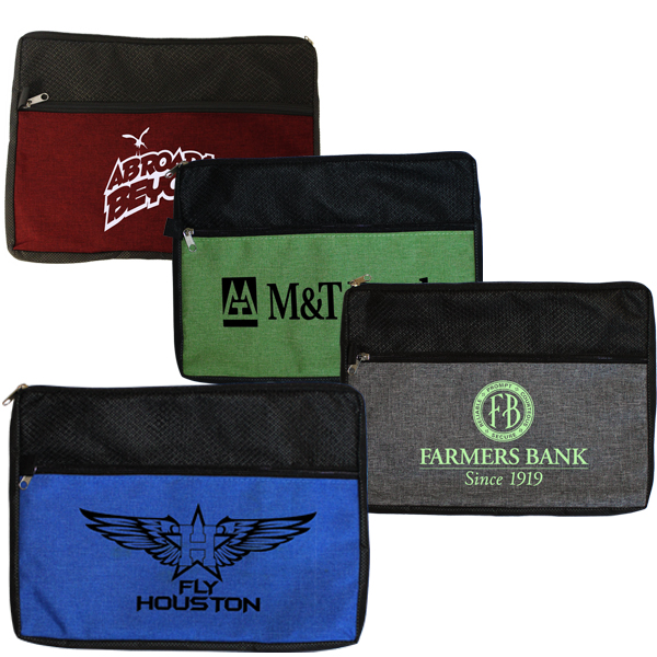 Blue color option for Double Zipper Accessory Bag