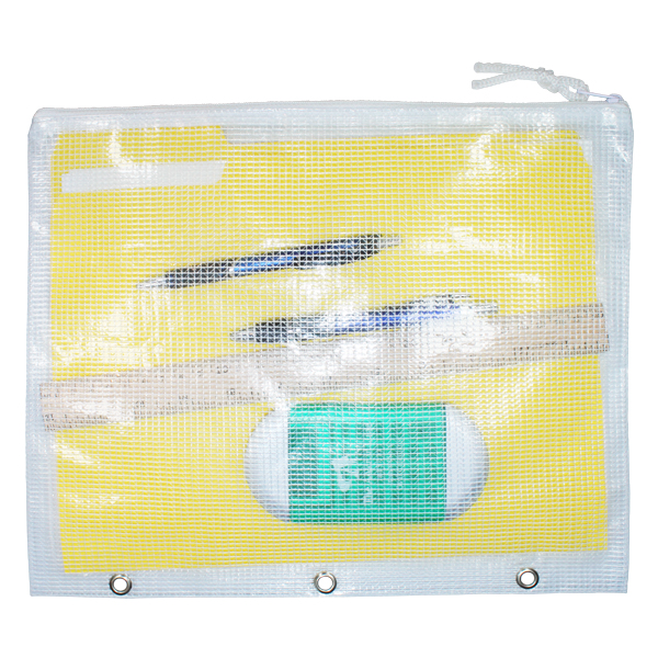 Clear With White Accents color option for All Purpose Zip Pouch