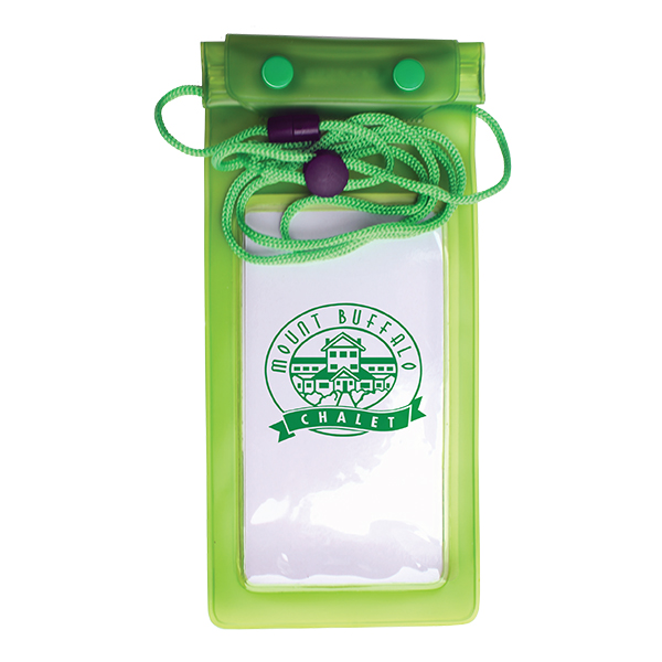 Green color option for Large Waterproof Cell Phone Bag