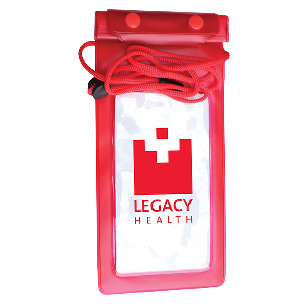 Red color option for Large Waterproof Cell Phone Bag