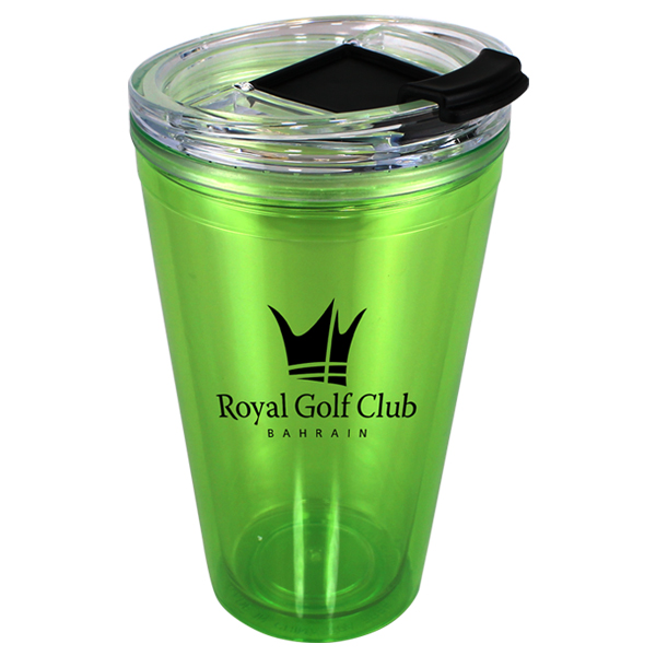 Green color option for 16 Oz. Victory Acrylic Tumbler With Flip Top Lid