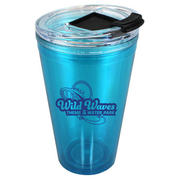 Teal color option for 16 Oz. Victory Acrylic Tumbler With Flip Top Lid