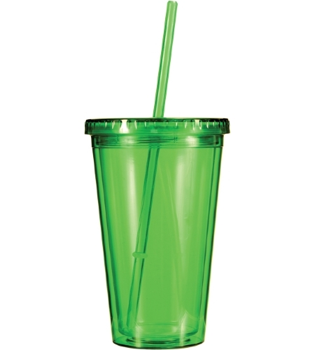 Green color option for 16 Oz. Victory Acrylic Tumbler With Straw Lid