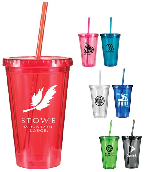 Pink color option for 16 Oz. Victory Acrylic Tumbler With Straw Lid