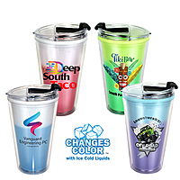 16 Oz. Mood Victory Acrylic Tumbler With Flip Top Lid, Full Color Digital